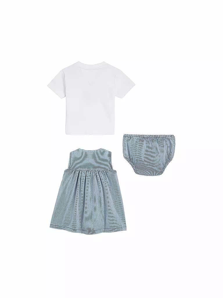 TOMMY HILFIGER Baby Set Kleid T-Shirt Slip  blau