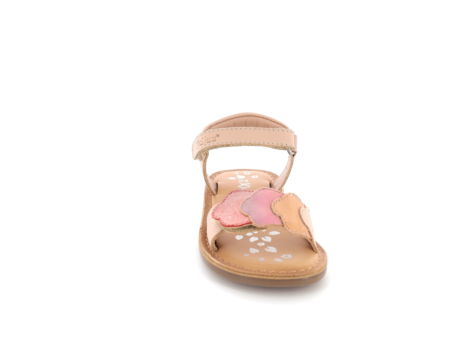 Kickers-858581 Cuir Rose