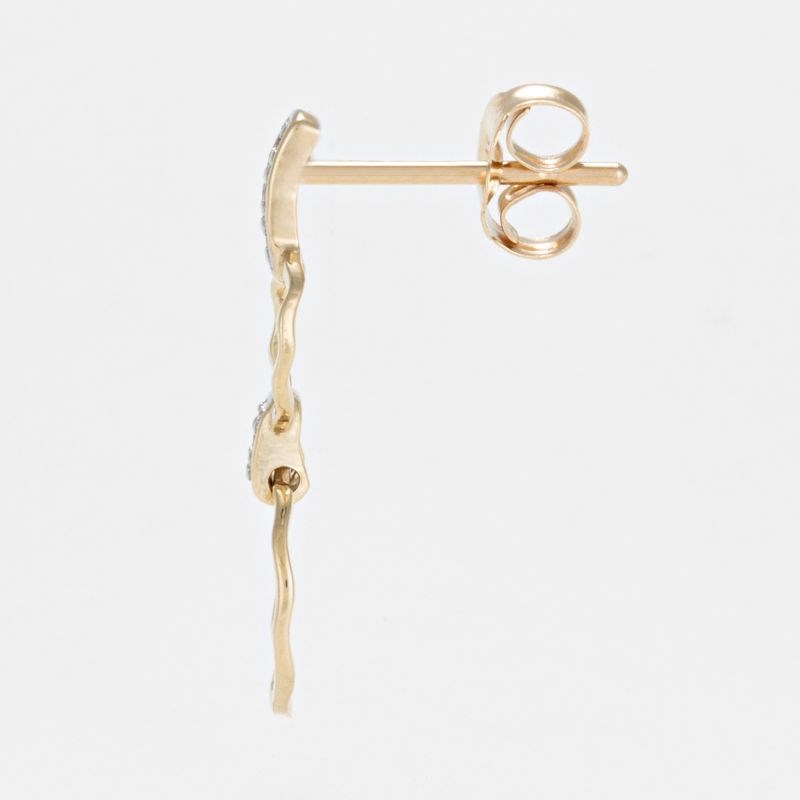 Boucles d'oreilles Or Jaune et Diamant