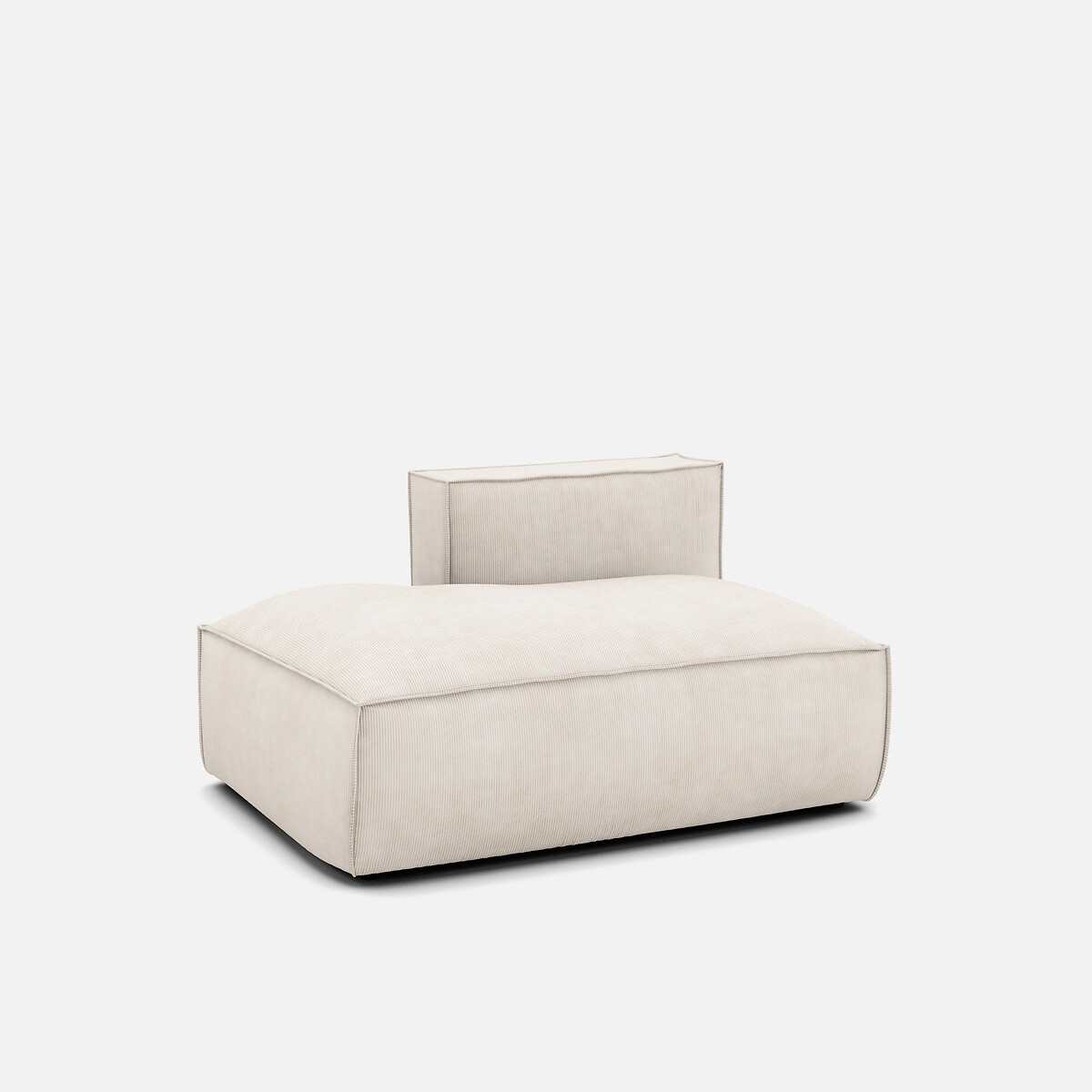 LA REDOUTE INTERIEURS<br>Sofá lounge, esquerdo, veludo cotelê, Seven