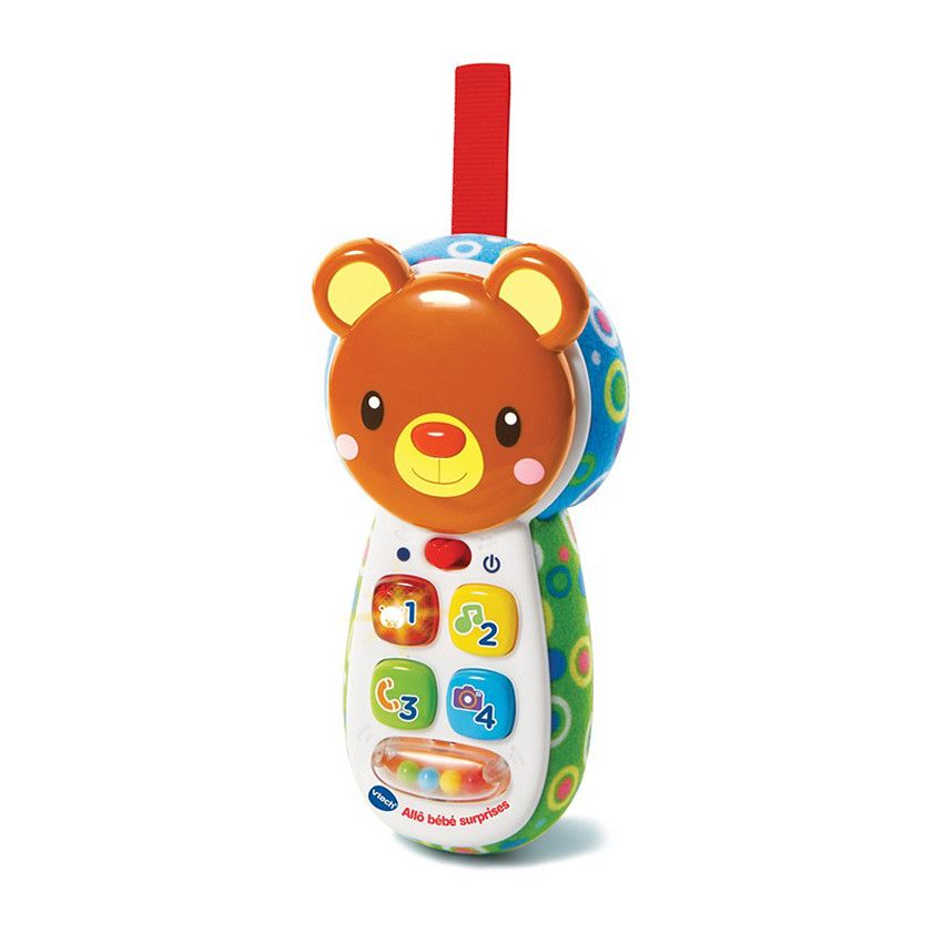 Jouet téléphone Allô Bébé Surprises - Brun - Doré