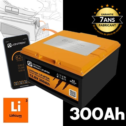 Batterie Lithium LIONTRON 300Ah sous siège