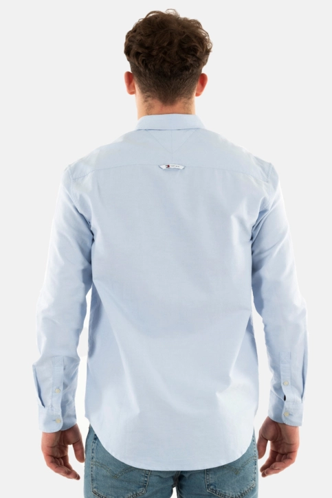 Chemise tommy jeans entry reg oxford c3s moderate blue