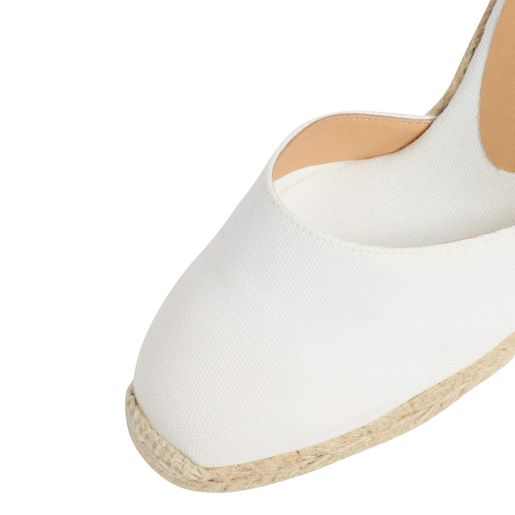CARINA - Espadrilles compensées en coton | Blanc