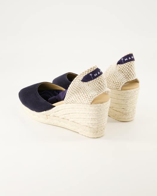 Manebi Hamptons Wedges in Blau