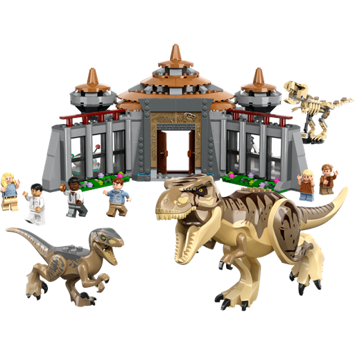 LEGO Jurassic World Besøgscenter: T.Rex- Og Raptor-Angreb - 76961