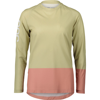 POC Mtb Pure  Langarmtrikot Prehnite Green/ Rock Salt Damen