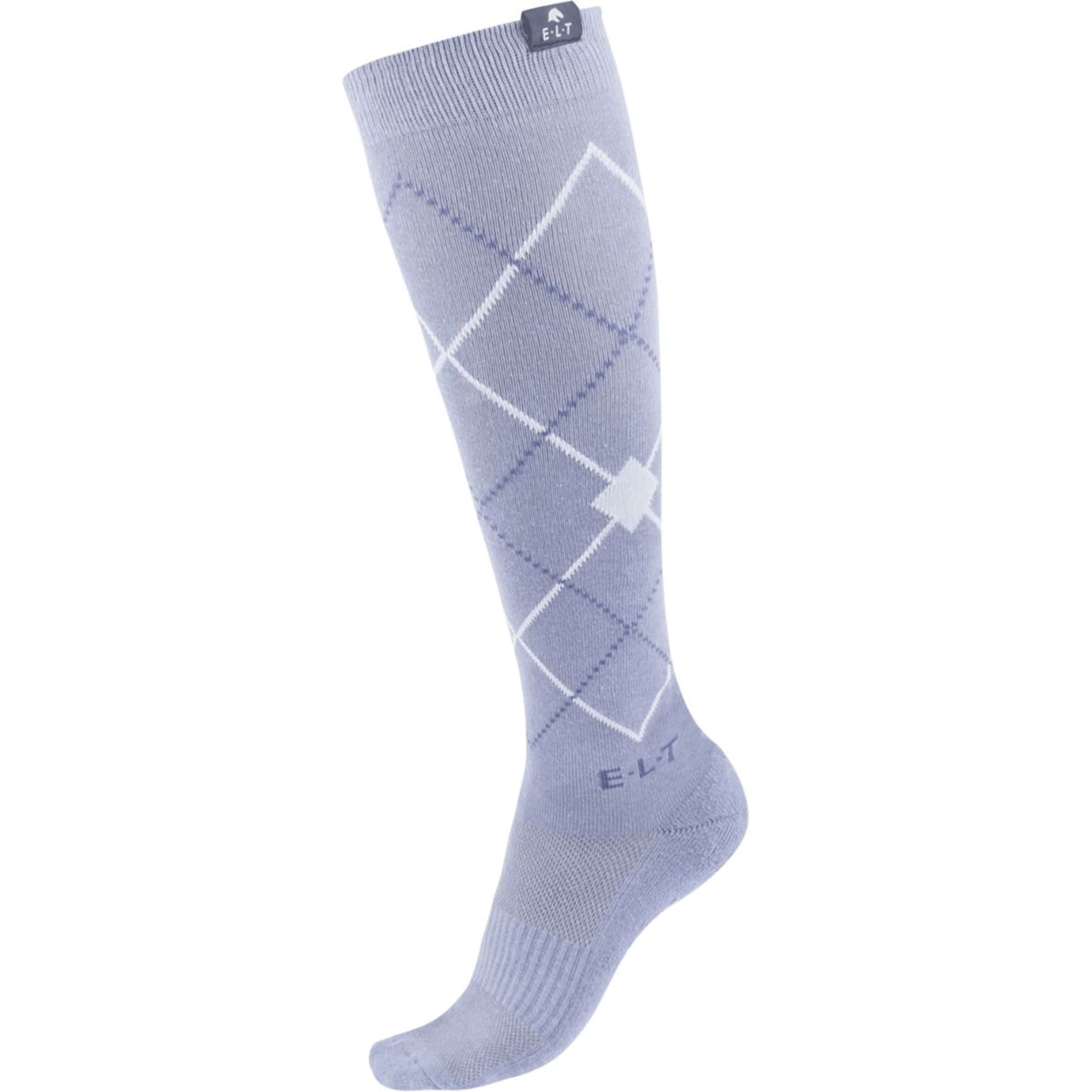 ELT Rijsokken Argyle Blue Grey