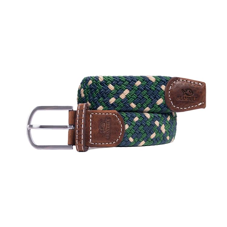 Billy Belt CB125 Elastisc woven belt groen combi [Bruges]