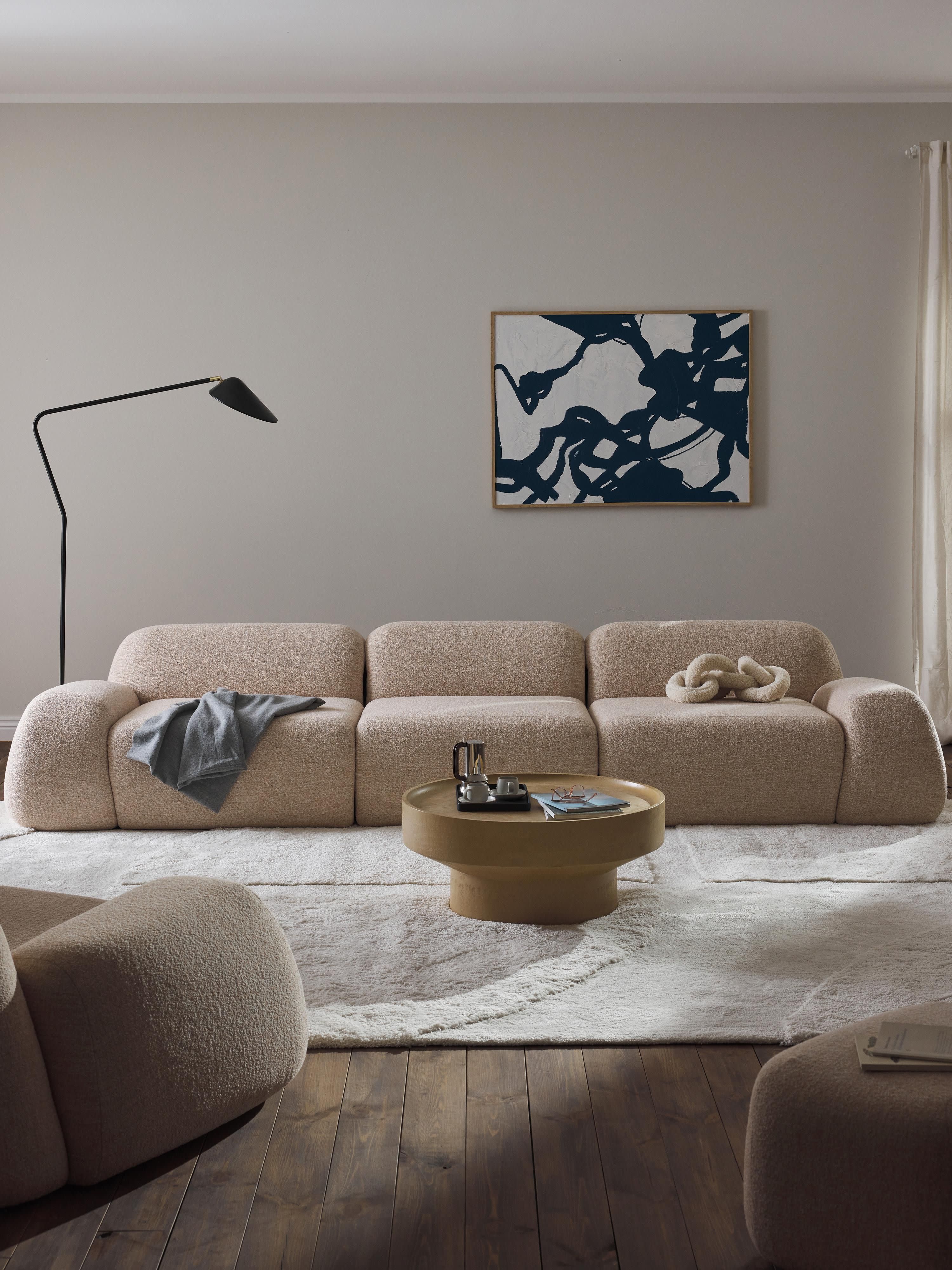 Modulaire bank Wolke (4-zits) van bouclé
