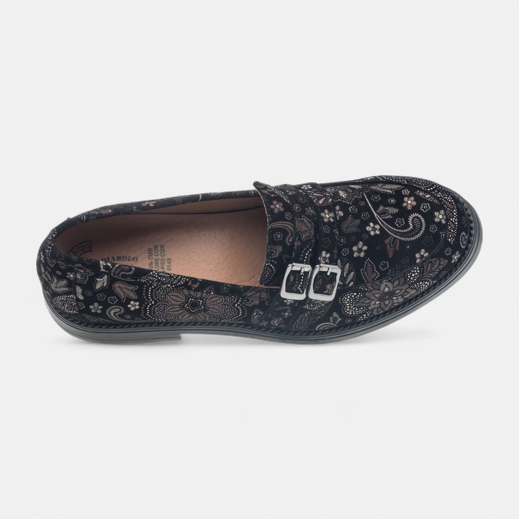 Mocassins Femme en cuir multicolore