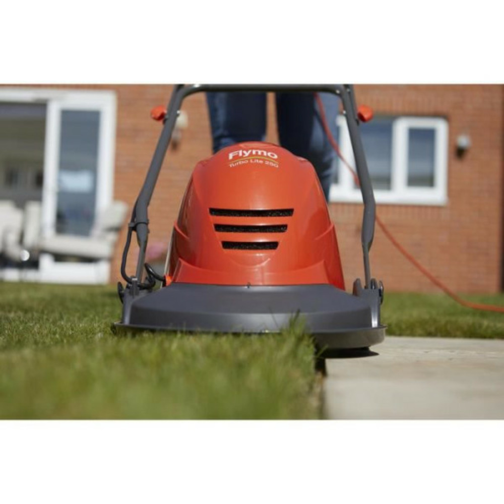 Tondeuse a gazon électrique sur coussin d'air - largeur de coupe 25 cm - flymo turbo lite 250