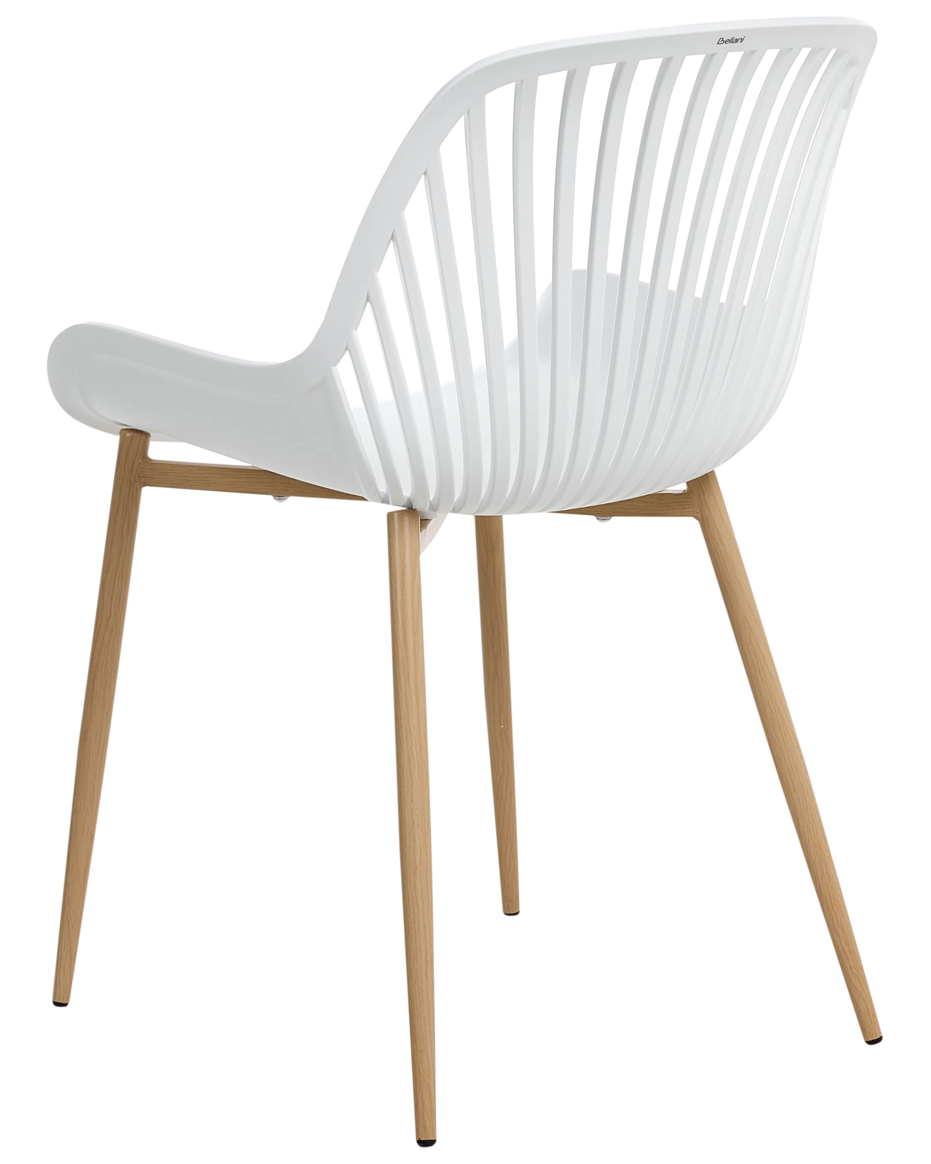Set van 4 eetkamerstoelen KLEVE Wit