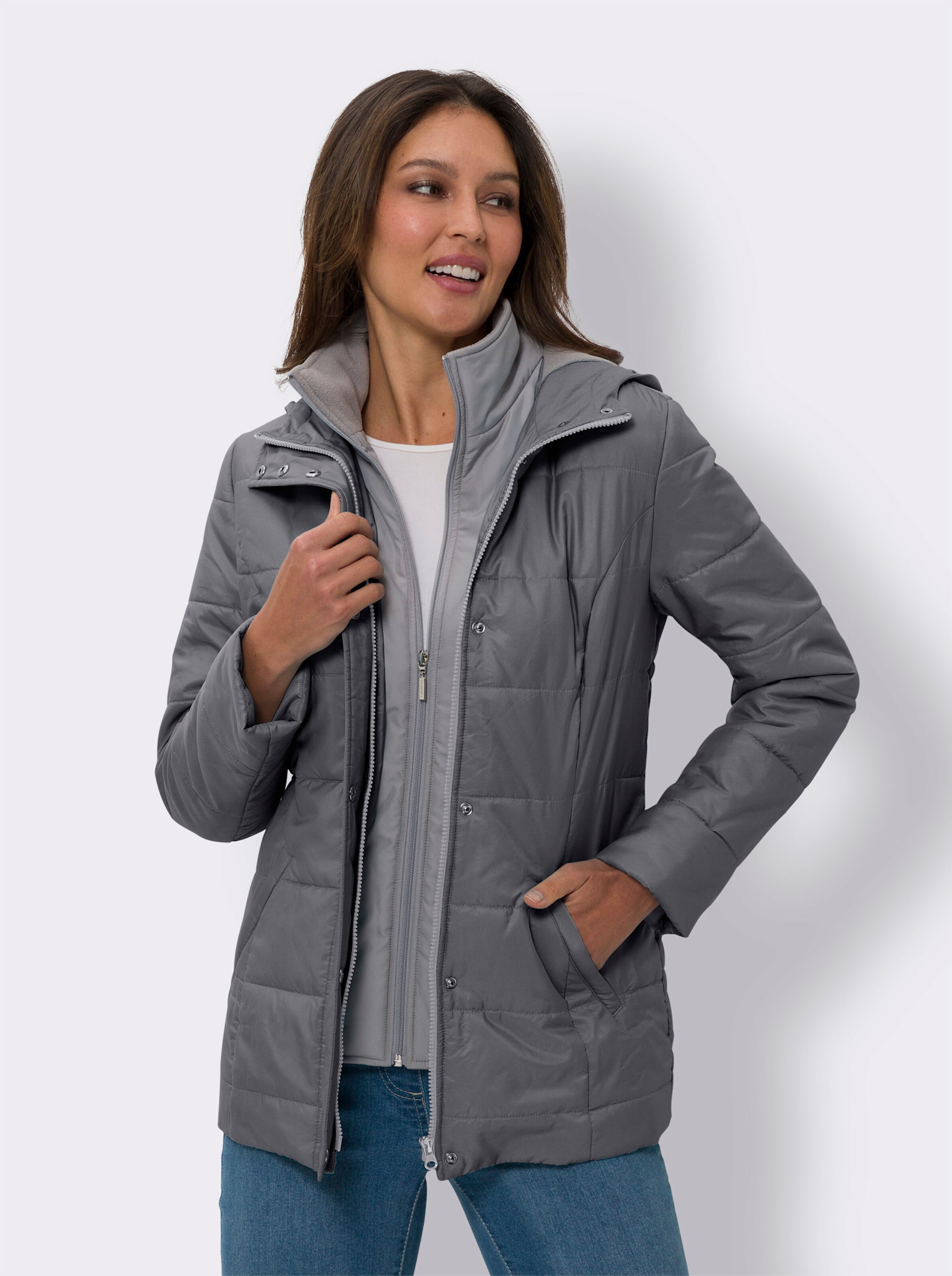 2-in-1-Jacke in stark wärmender Ausführung
