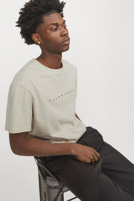 Jack & Jones beige heren t-shirt