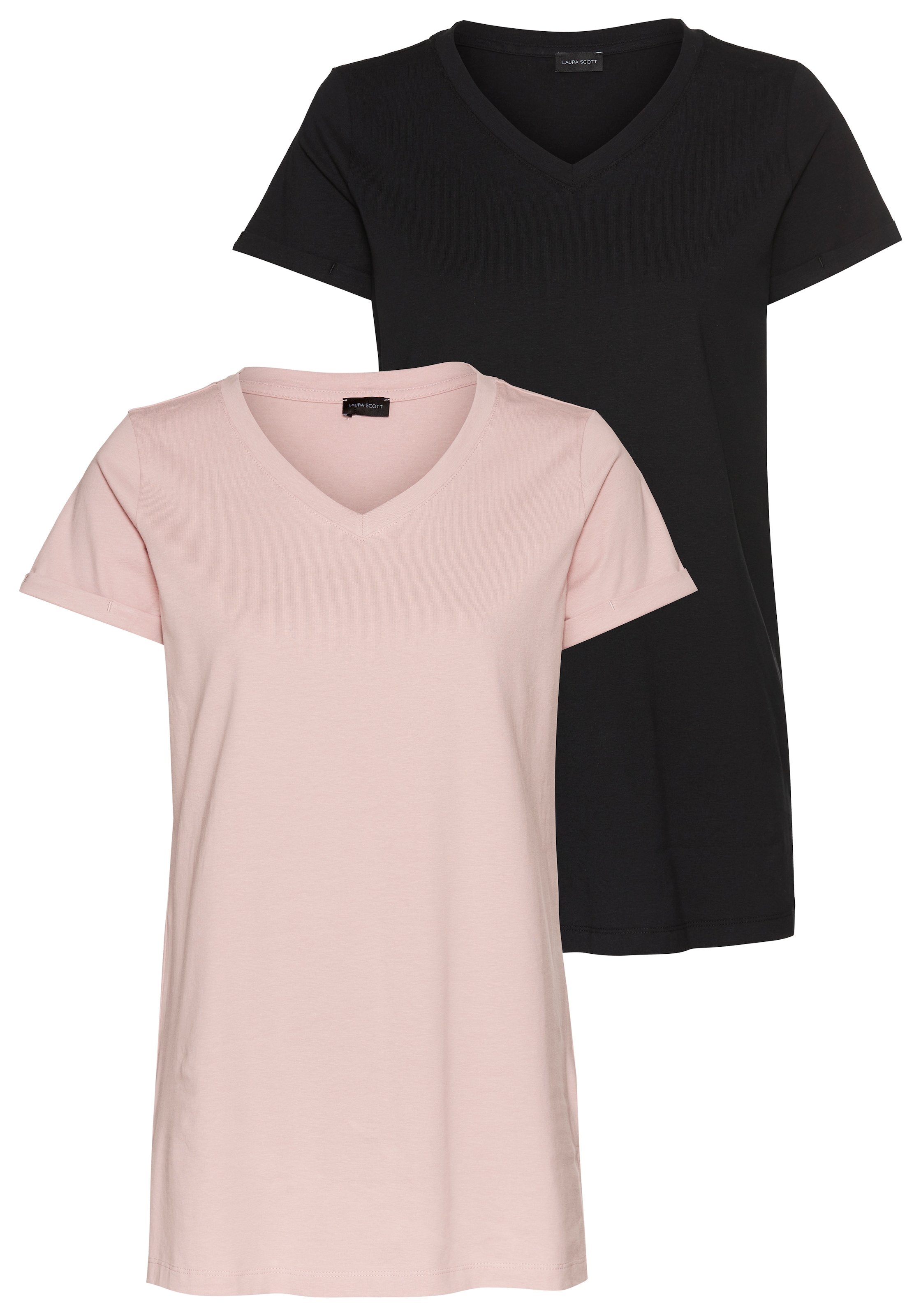 Laura Scott Longshirt , V-Ausschnitt