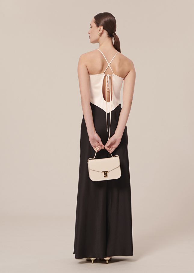 Robe Raphaellenoire en satin fluide