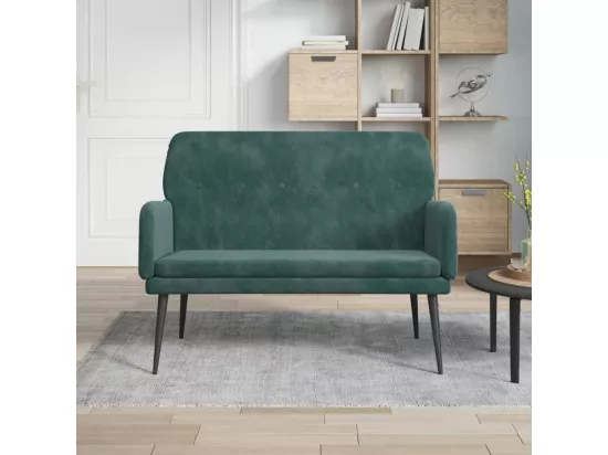 Banc Vert foncé 108x79x79 cm Velours