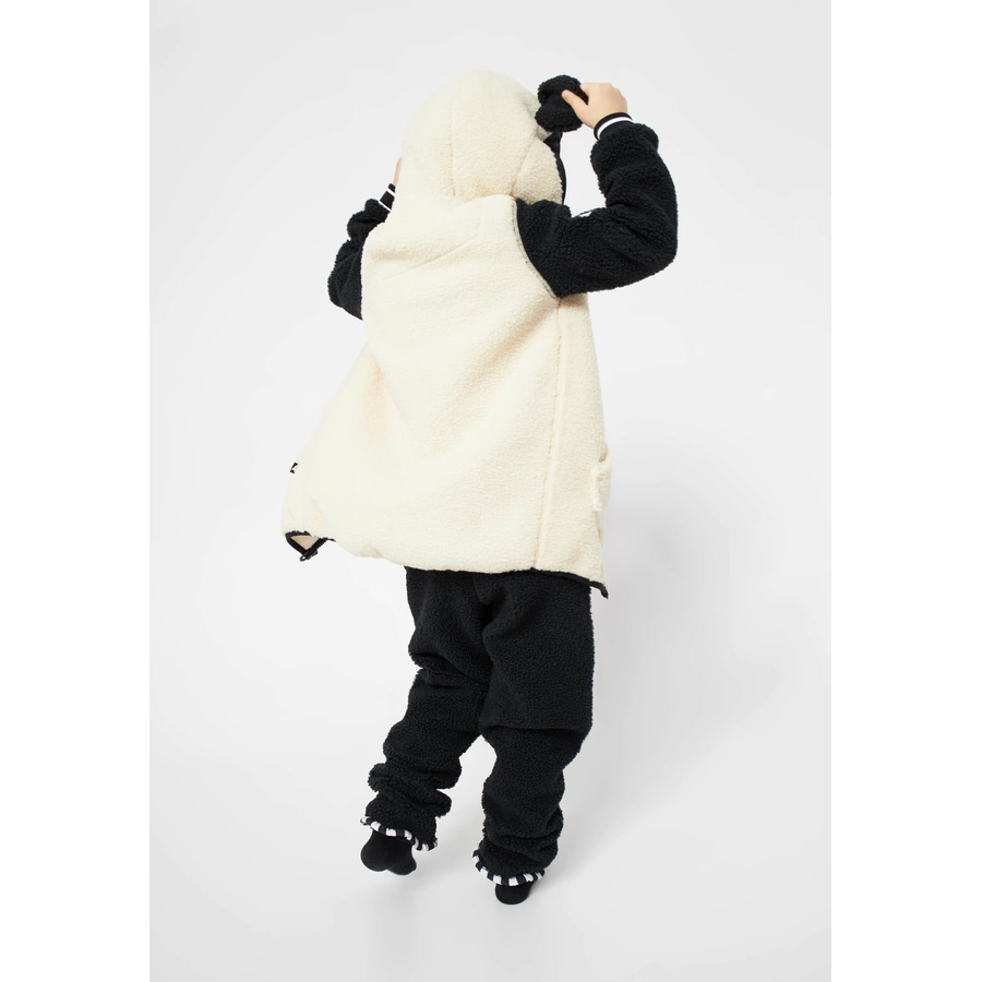 WeeDo Fleecejacke PANDO Panda schwarz weiss