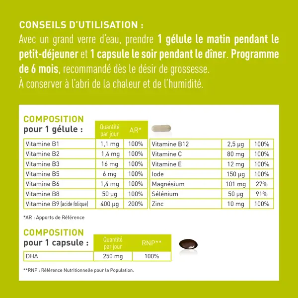 Kit de Fertilidade Granions Conceptio para Mulheres e Homens - Otimiza a Fertilidade do Casal