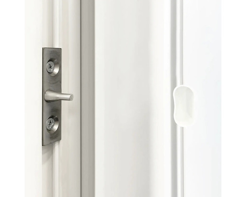 Voordeur aluminium/PVC Smart A08 2.0 RC2 wit 1000 x 2100 links incl. montageset, stanggreep, profielcilinder incl. 3 sleutels