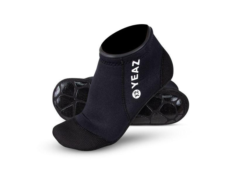 YEAZ Neosock Low Pro Schwarz, 38-39 Neoprensocken aus 3 mm dickem Neopren mit gummierter Sohle