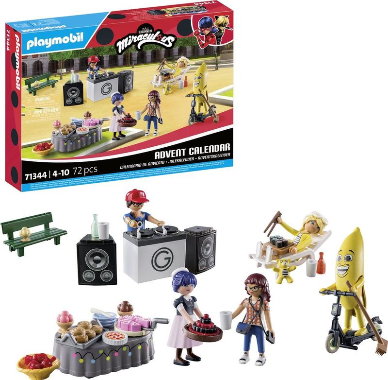 PLAYMOBIL Miraculous 71344 Adventskalender - Picknick in Parijs - 24 Verrassingen