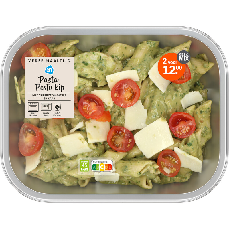 AH Verse maaltijd pasta pesto kip