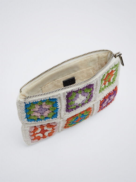 Bolsa de crochê - Cru