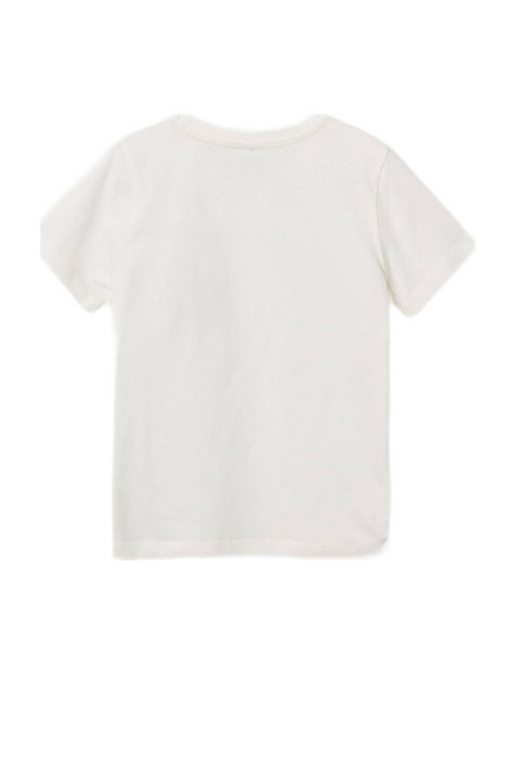 NAME IT T-shirt NKMDOLASSE met printopdruk wit