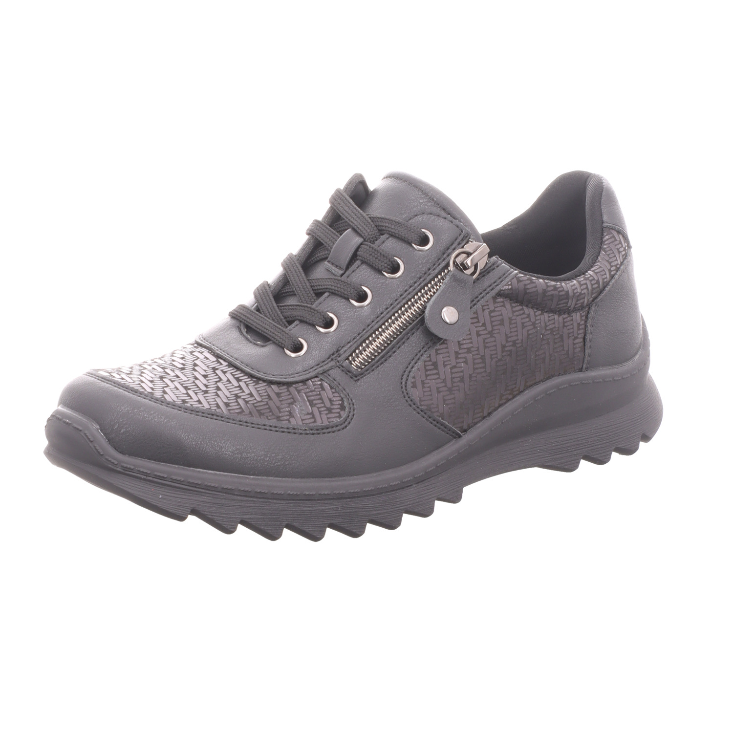 Scarbella Damen-Schnürhalbschuh Schwarz