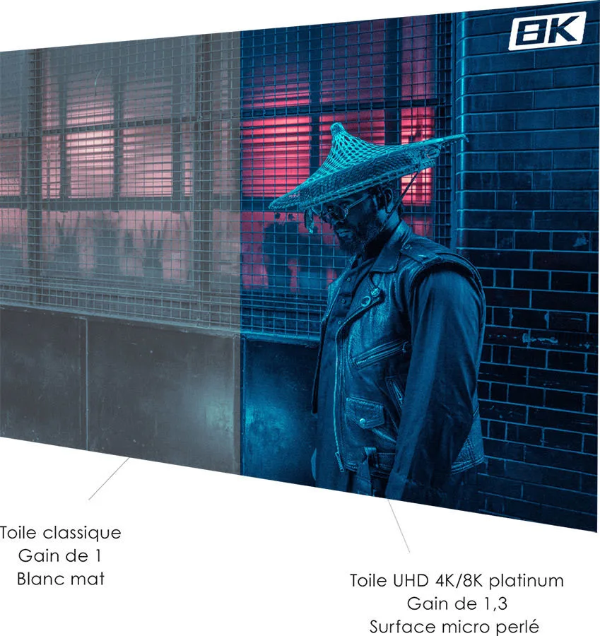 Lumene Coliseum UHD 4K/8K Platinum 350C (16:9) Écrans de projection électriques