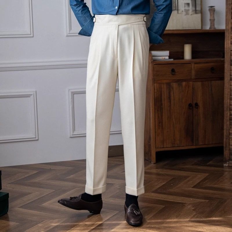 GRAYCIOUS - Mid-rise rechte, rechte broek met rechte pijpen