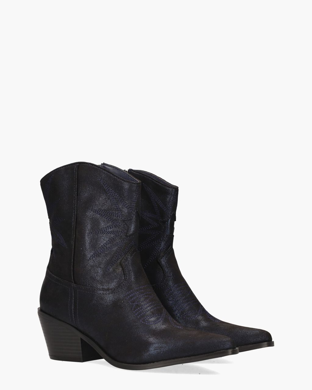 Mia & Jo  Vlinder Donkerblauw Dames Enkelboots