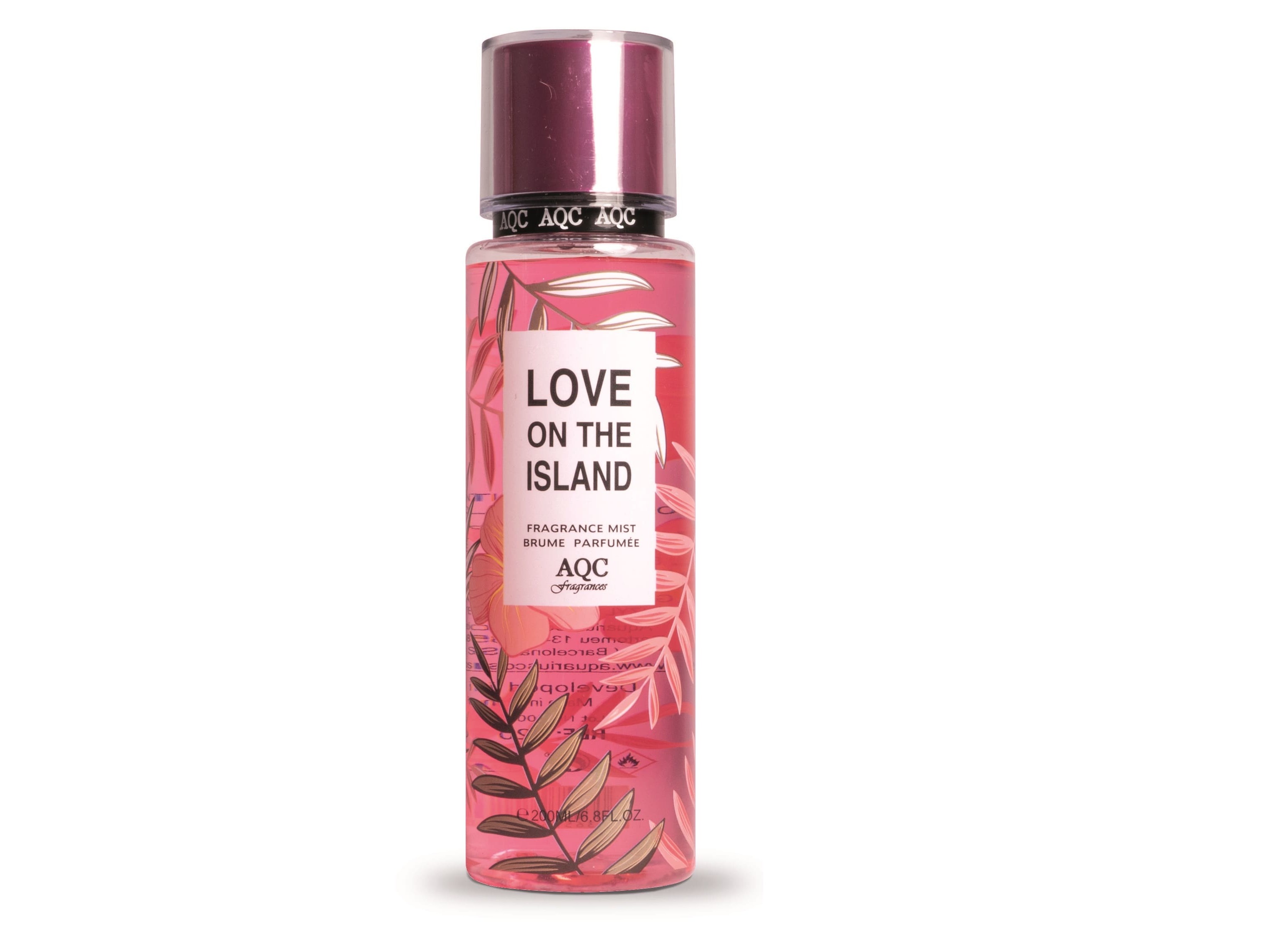 ÁGUA DE COLÓNIA AQC FRAGANCES LOVE ON THE ISLAND 200ML