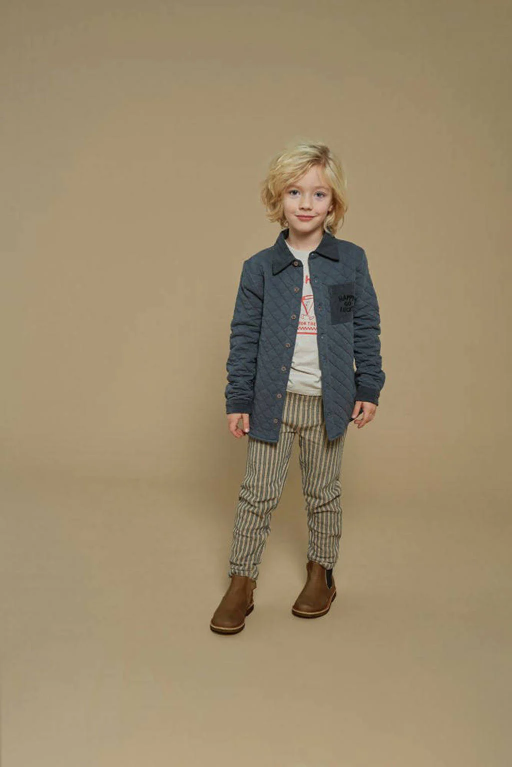 Sturdy regular casual broek beige