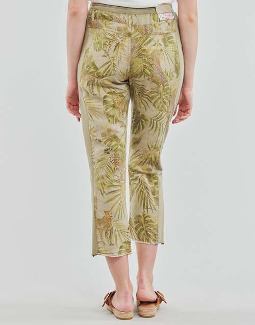 Desigual - PANT_JUNGLE - kaki / Multicolore