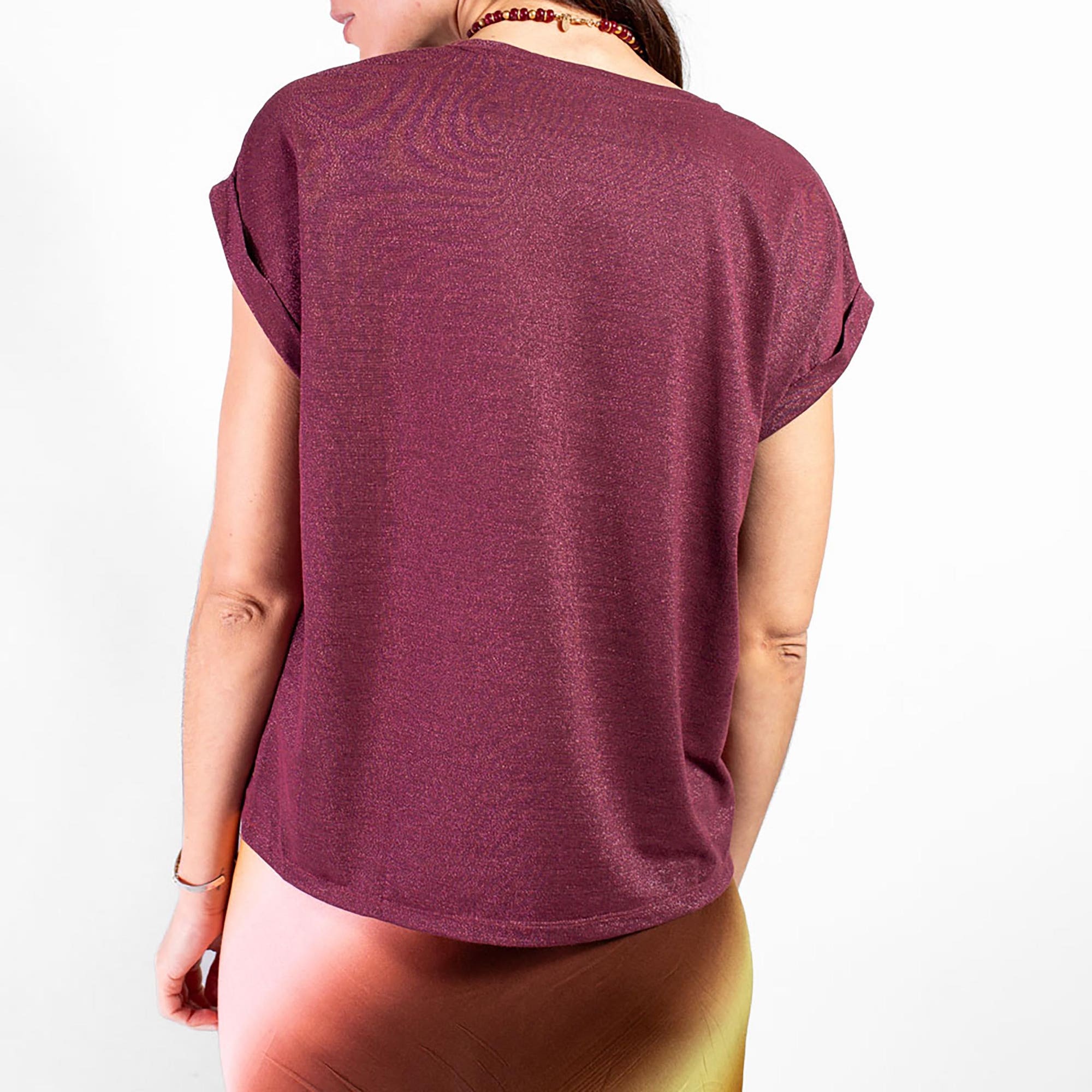 T-shirt Femme bordeaux
