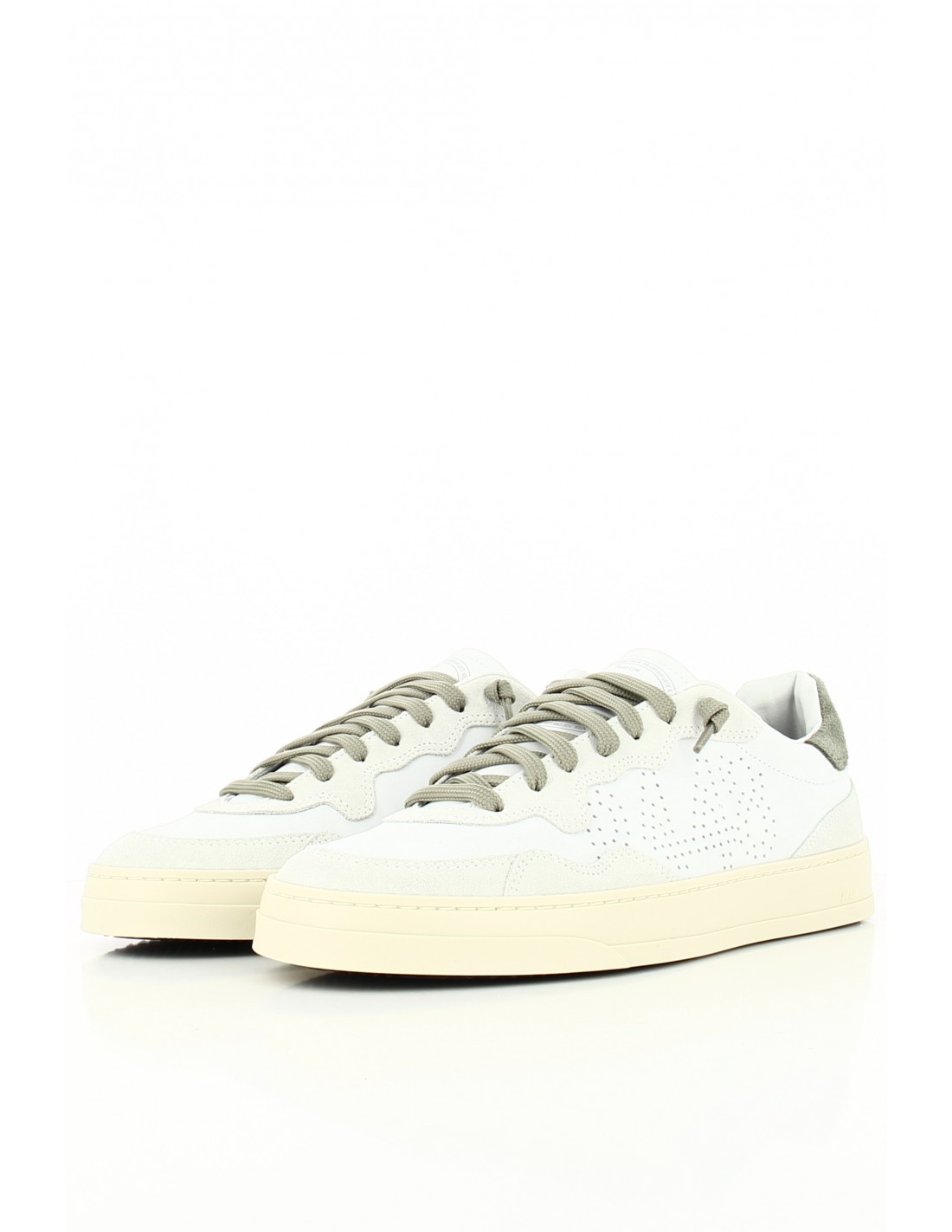p448 Baskets de ville Homme bali Blanc/Kaki