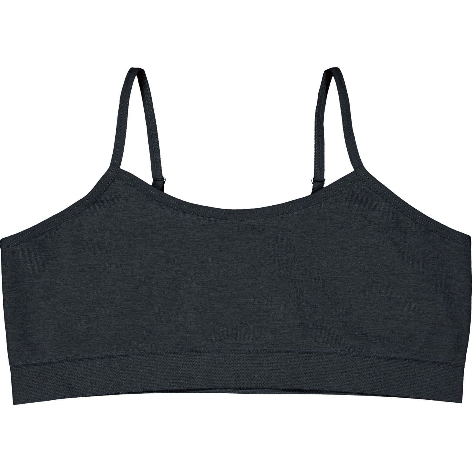 Mädchen-Bustier Seamless, 2 Stück hellgrau