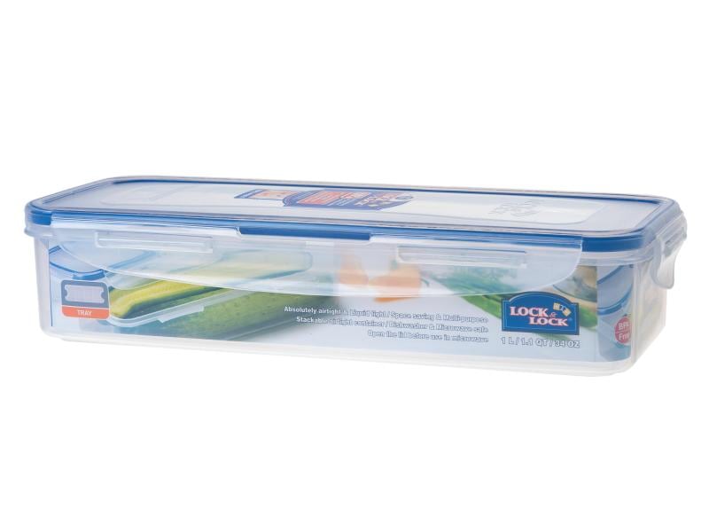 Lock & Lock Vorratsbehälter 1 l, Transparent Rechteckiges Vorratsglas