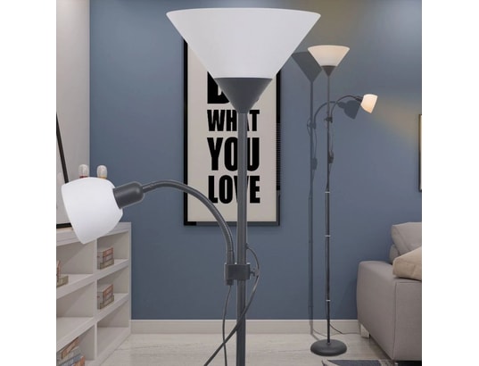 VIDAXL - Lampadaire salon Lampadaire noir