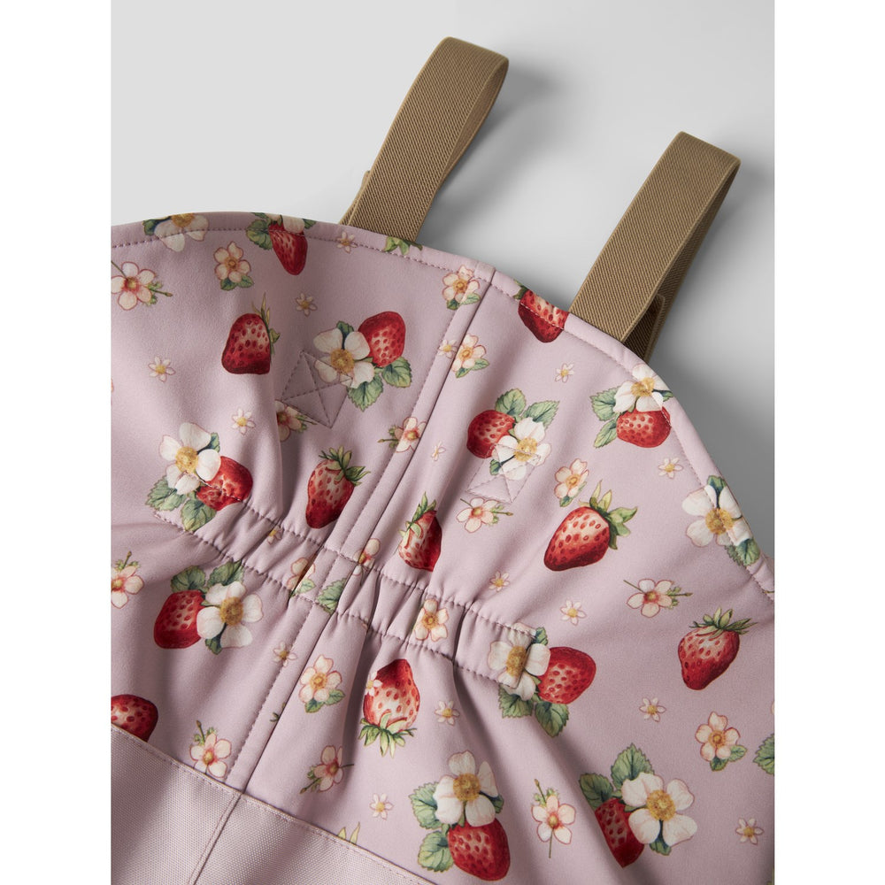 Køb Name It Keepsake Lilac Strawberry Nmfalfa08 Softshell Smækbukser Aop Fo