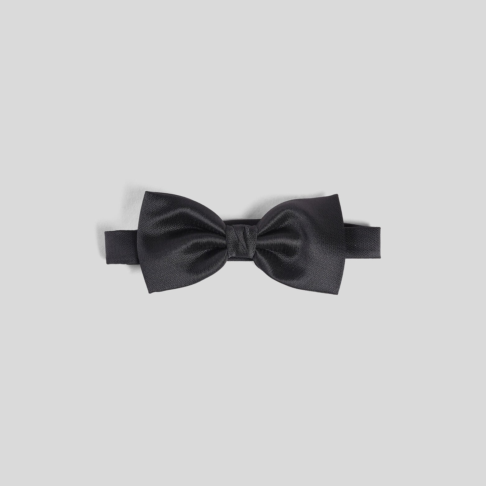 Nœud papillon uni Noir