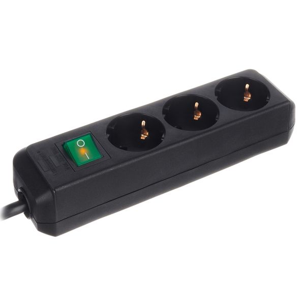 Brennenstuhl Eco-L 3 Way Split Sw 1,5m BK