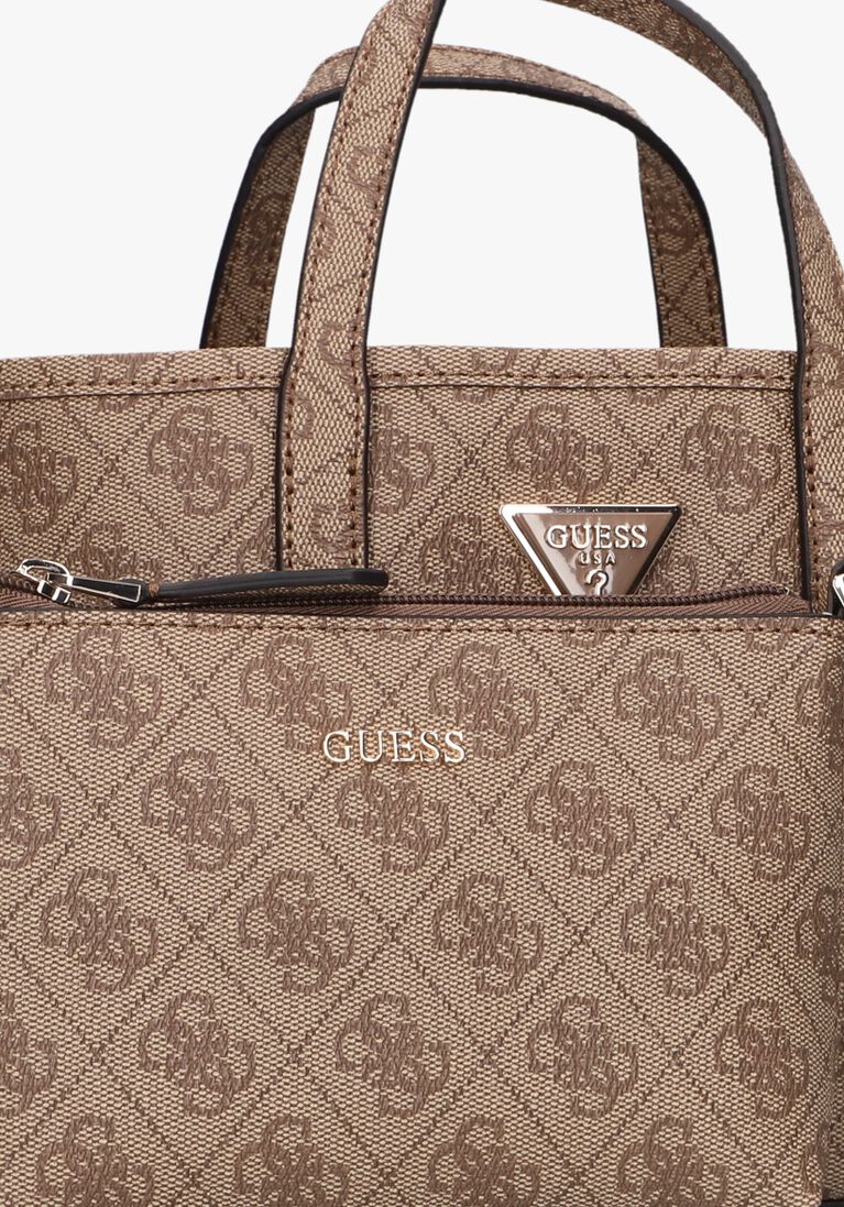 GUESS bruine guess schoudertas latona mini tote