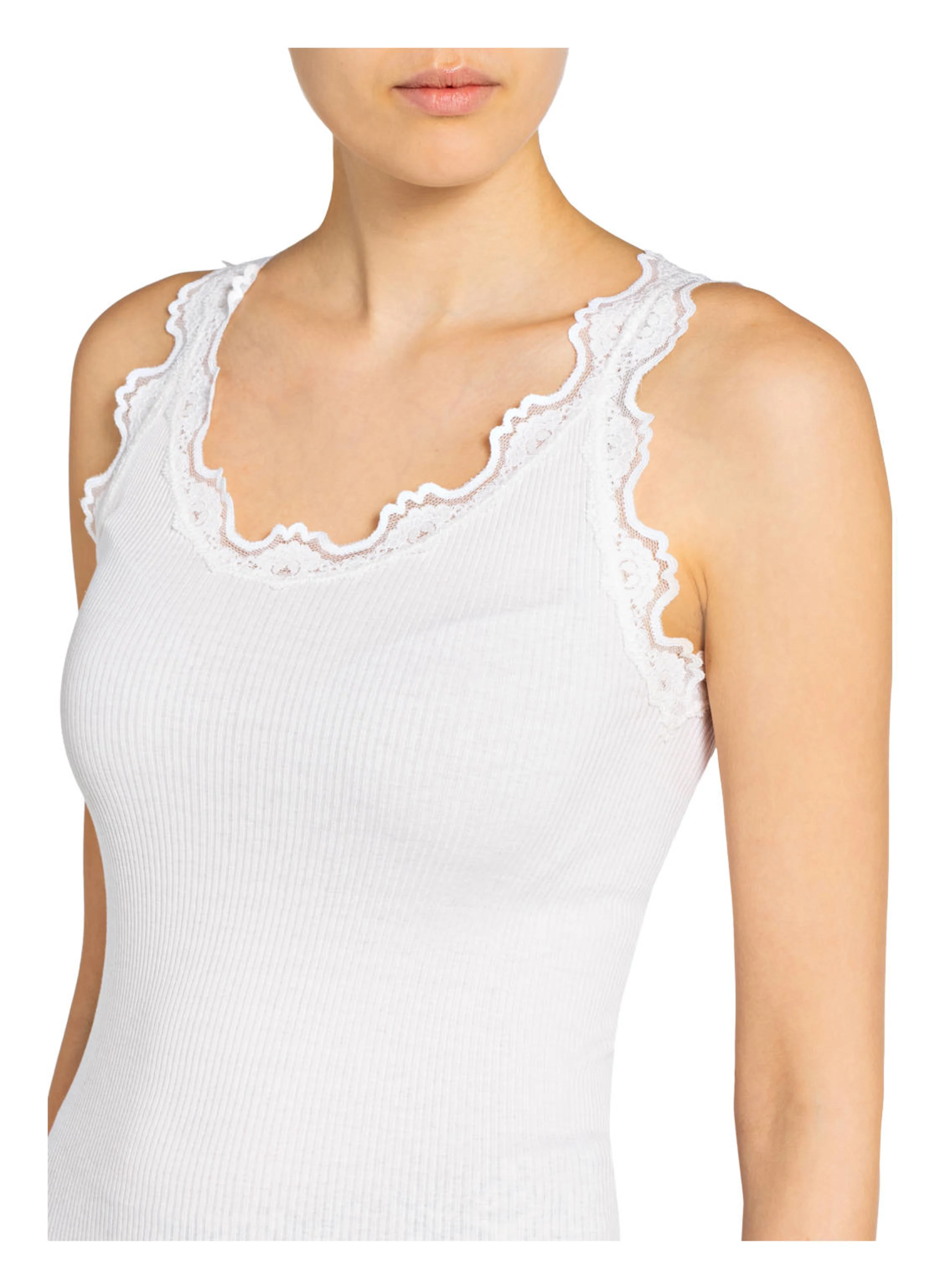 rosemunde Seidentop BABETTE mit Spitze