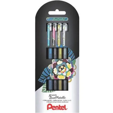 Pentel 4 Gel-Tintenroller Hybrid Dual Metallic