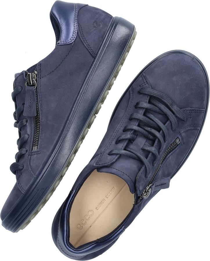 ECCO -art-490553 61332 -dames-blauw-nubuck-sneaker