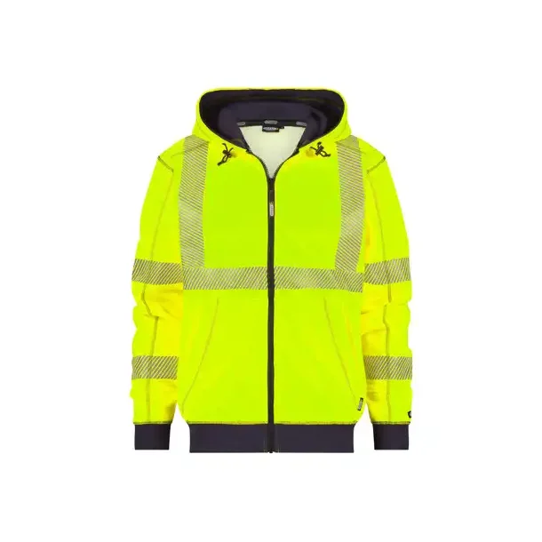 DASSY ® EVANS (300380) HÆTTE SWEATSHIRT MED HØJ SYNLIGHED gul og blå